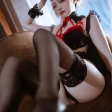 二佐Nisa《海梦红内衣》主题写真：29张全套美图