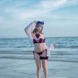 二佐Nisa《碧蓝航线 柴郡泳装》主题写真：30张全套美图