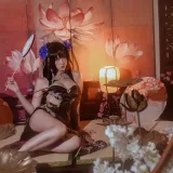二佐Nisa《碧蓝航线 比叡鲟旗袍》主题写真：24张全套美图