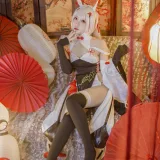 二佐Nisa《碧蓝航线 绫波新春旗袍》主题写真：27张全套美图