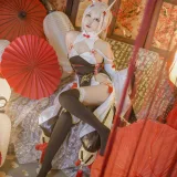 二佐Nisa《碧蓝航线 绫波新春旗袍》主题写真：27张全套美图