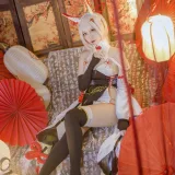 二佐Nisa《碧蓝航线 绫波新春旗袍》主题写真：27张全套美图