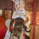 二佐Nisa《碧蓝航线 绫波新春旗袍》主题写真：27张全套美图
