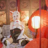 二佐Nisa《碧蓝航线 绫波新春旗袍》主题写真：27张全套美图