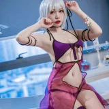 二佐Nisa《FATE 黑贞水着》主题写真：40张全套美图