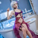 二佐Nisa《FATE 黑贞水着》主题写真：40张全套美图