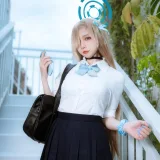 二佐Nisa《蔚蓝档案 明日奈JK》主题写真：23张全套美图