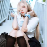 二佐Nisa《蔚蓝档案 明日奈JK》主题写真：23张全套美图