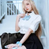 二佐Nisa《蔚蓝档案 明日奈JK》主题写真：23张全套美图