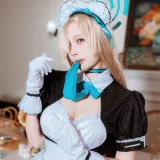 二佐Nisa《蔚蓝档案 明日奈女仆》主题写真：30张全套美图