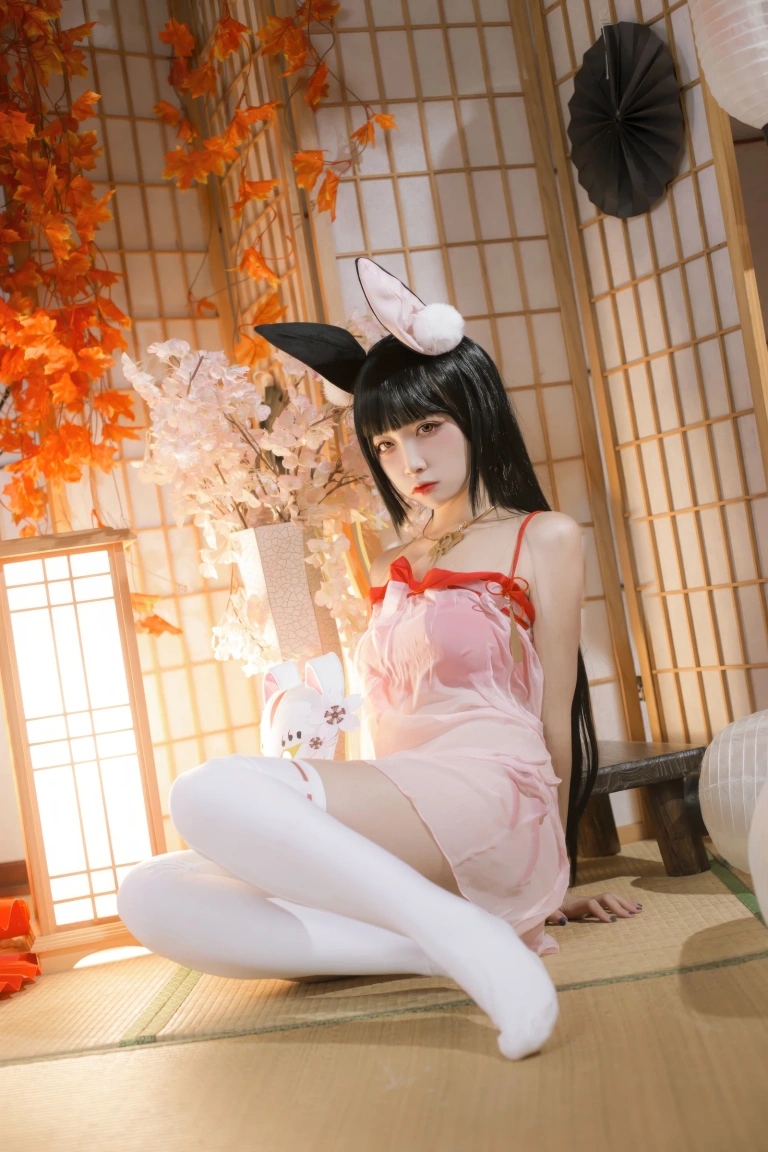 二佐Nisa《碧蓝航线 长门睡衣》主题写真：18张全套美图