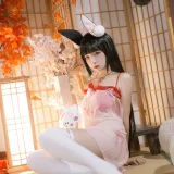 二佐Nisa《碧蓝航线 长门睡衣》主题写真：18张全套美图