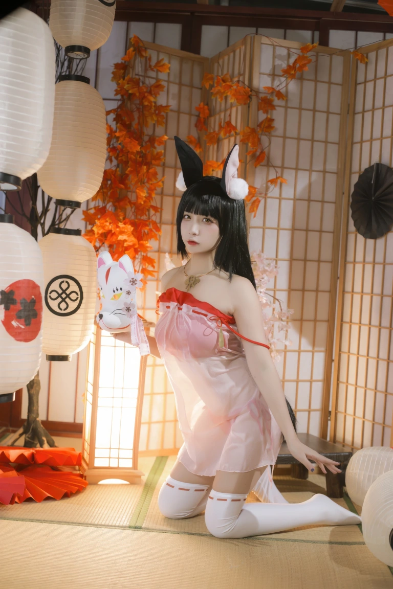 二佐Nisa《碧蓝航线 长门睡衣》主题写真：18张全套美图