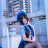 二佐Nisa《约会大作战 狂三 女警》主题写真：28张全套美图