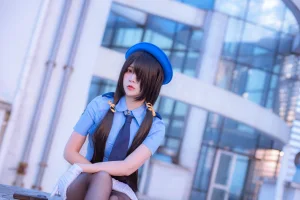 二佐Nisa《约会大作战 狂三 女警》主题写真：28张全套美图