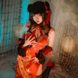 二佐Nisa《时崎狂三 新春旗袍》主题写真：15张全套美图