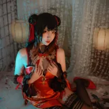 二佐Nisa《时崎狂三 新春旗袍》主题写真：15张全套美图