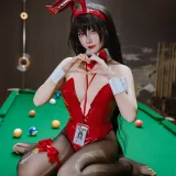 二佐Nisa《碧蓝航线 大凤桌球兔女郎》主题写真：31张全套美图