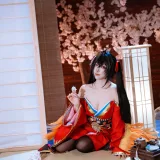 二佐Nisa《碧蓝航线 大凤 原皮》主题写真：35张全套美图