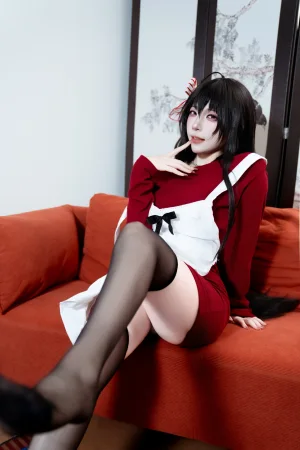 二佐Nisa《碧蓝航线 大凤 居家服》主题写真：31张全套美图