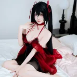 二佐Nisa《碧蓝航线 大凤 睡衣》主题写真：28张全套美图