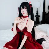 二佐Nisa《碧蓝航线 大凤 睡衣》主题写真：28张全套美图