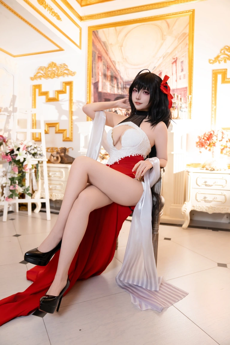 二佐Nisa《碧蓝航线 大凤 誓约》主题写真：37张全套美图