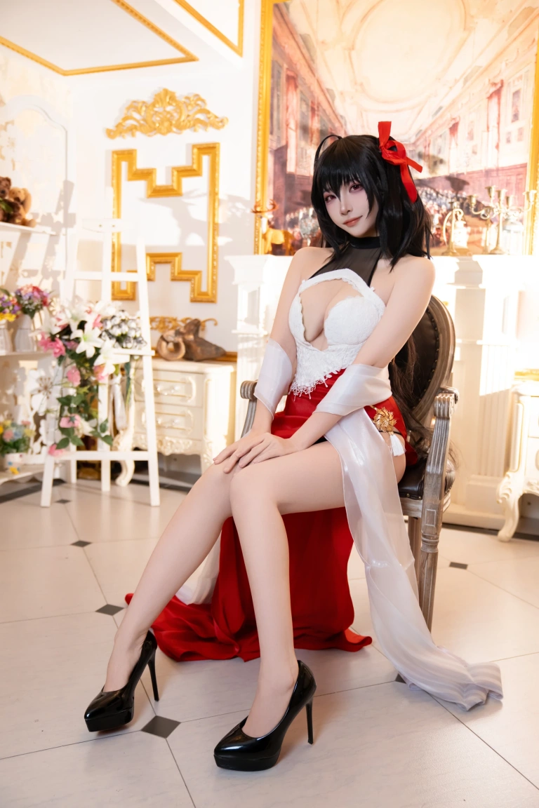 二佐Nisa《碧蓝航线 大凤 誓约》主题写真：37张全套美图