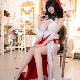 二佐Nisa《碧蓝航线 大凤 誓约》主题写真：37张全套美图
