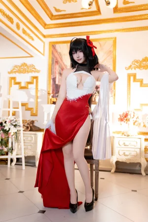 二佐Nisa《碧蓝航线 大凤 誓约》主题写真：37张全套美图