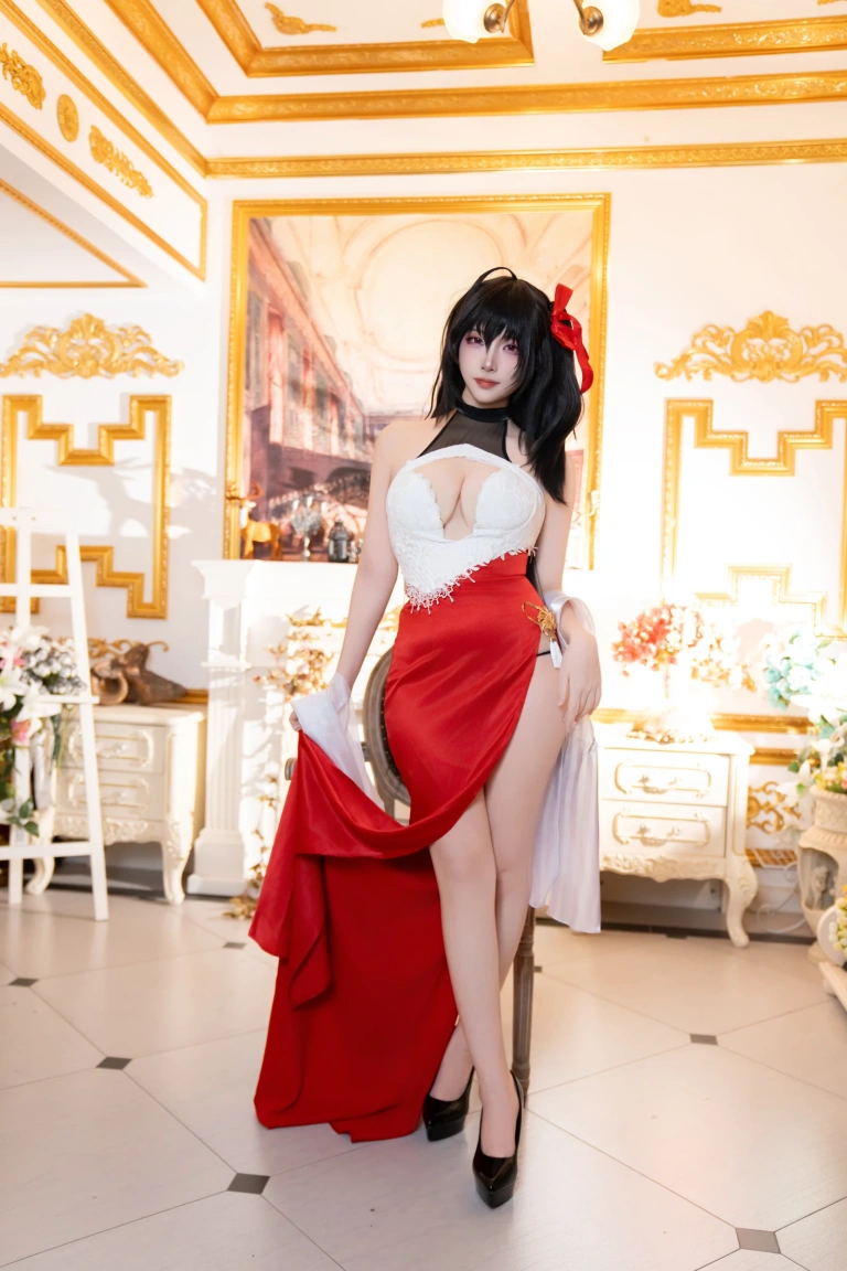 二佐Nisa《碧蓝航线 大凤 誓约》主题写真：37张全套美图