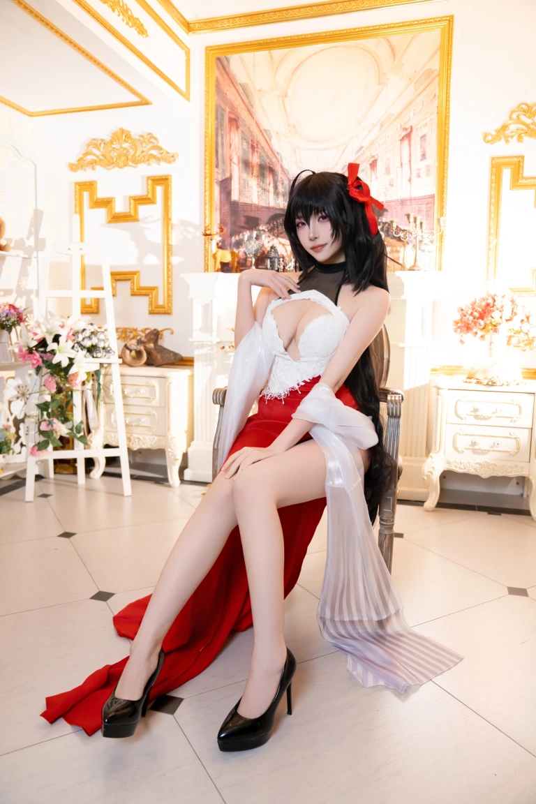 二佐Nisa《碧蓝航线 大凤 誓约》主题写真：37张全套美图