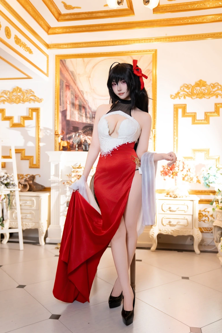 二佐Nisa《碧蓝航线 大凤 誓约》主题写真：37张全套美图