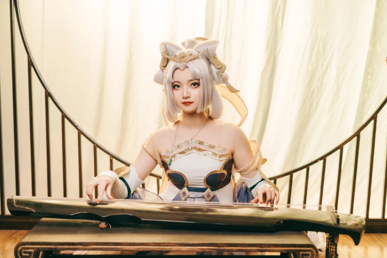 许枳《美丽的嫦娥》主题写真：21张全套美图