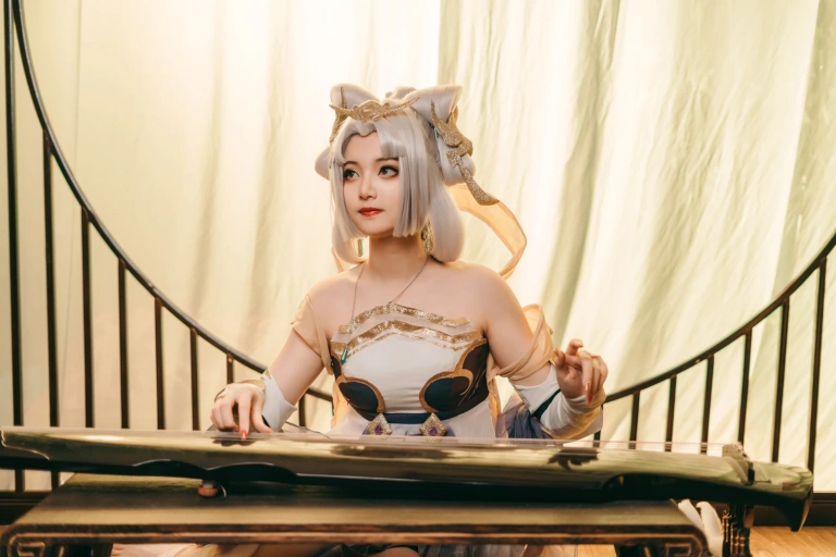 许枳《美丽的嫦娥》主题写真：21张全套美图