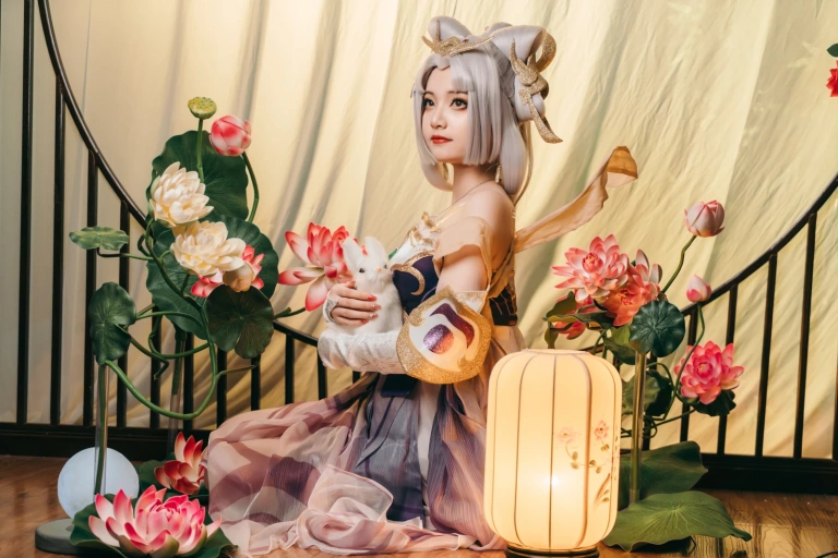 许枳《美丽的嫦娥》主题写真：21张全套美图