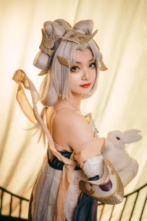 许枳《美丽的嫦娥》主题写真：21张全套美图