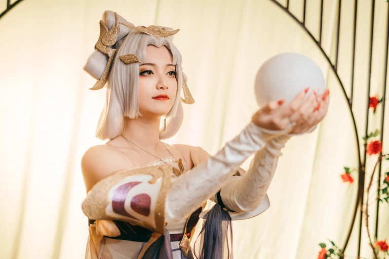 许枳《美丽的嫦娥》主题写真：21张全套美图