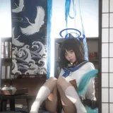 矢量鱼《蔚蓝档案 桐生桔梗》主题写真：28张全套美图