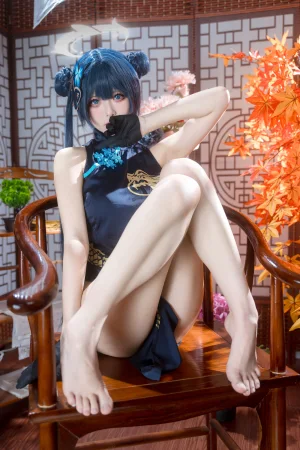 九柒喵《碧蓝档案 妃咲》主题写真：28张全套美图
