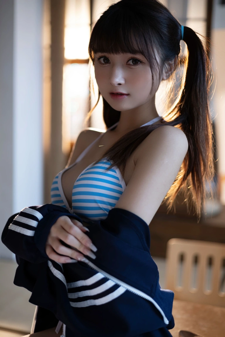 河豚抚子《夏日比基尼》主题写真：28张全套美图