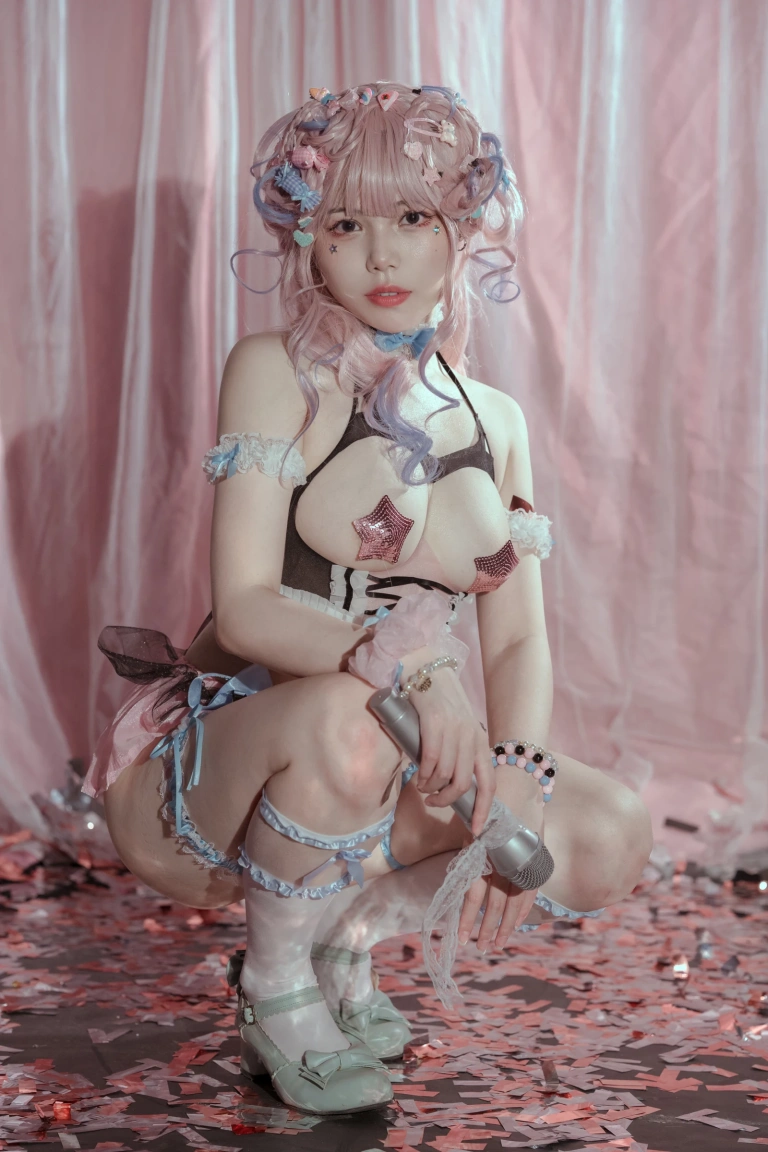 七月喵子《爱豆》主题写真：33张全套美图