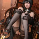 九言&喜茶苍苍子《碧蓝航线 镇海白黒双人》主题写真：34张全套美图，含7个视频