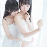 木棉棉《朝（白裙×白裙）（&桜桃喵）》主题写真：58张全套美图