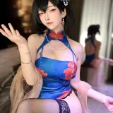 一小央泽《碧蓝航线 建武旗袍》主题写真：87张全套美图，含7个视频