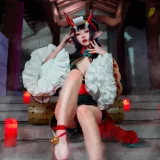 阿包也是兔娘《酒吞童子》主题写真：9张全套美图