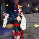 阿包也是兔娘《酒吞童子》主题写真：9张全套美图