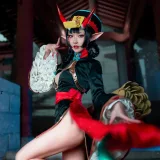 阿包也是兔娘《酒吞童子》主题写真：9张全套美图