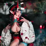 阿包也是兔娘《酒吞童子》主题写真：9张全套美图
