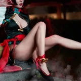 阿包也是兔娘《酒吞童子》主题写真：9张全套美图